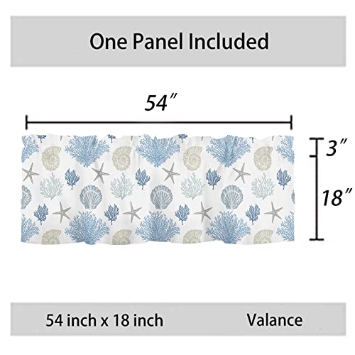 Sage Green Leaf Kitchen Curtain Valance for Windows 54x18 Inch I6151