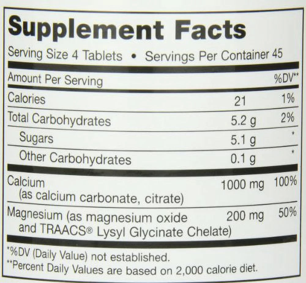 Maxi Health Chewable Calcium Complex Tablets, 180 Ct S9770