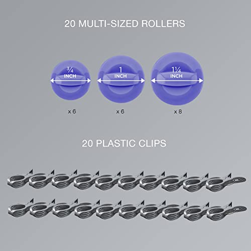 CONAIR INFINITIPRO Ceramic Flocked Hot Roller Set with 20 Rollers O407475