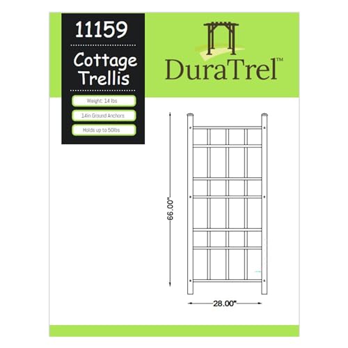PVC Vinyl Garden Trellis with Ground Anchors White a7