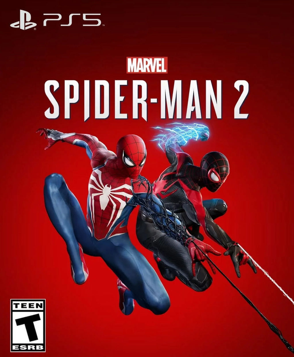 PS5 Slim Disc Edition 1TB Console with Spider-Man 2 Bundle and Two Controllers a7