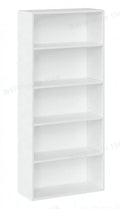VASAGLE Bookshelf 5-Tier Open Bookcase with Adjustable Storage Shelves Floor Standing Unit White