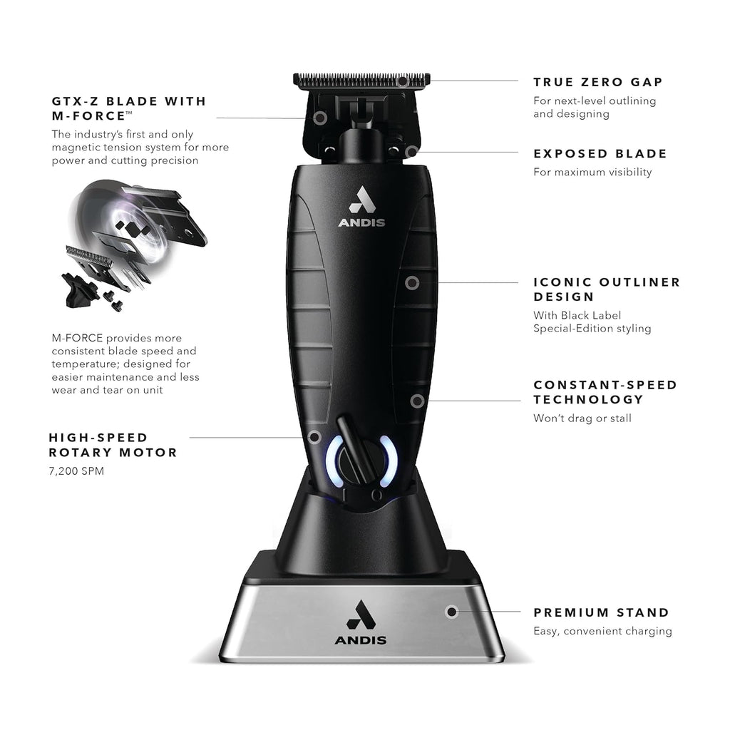 Andis GTX-EXO Black Label Special Edition Cordless Lithium-ion Beard & Hair Trimmer I8211