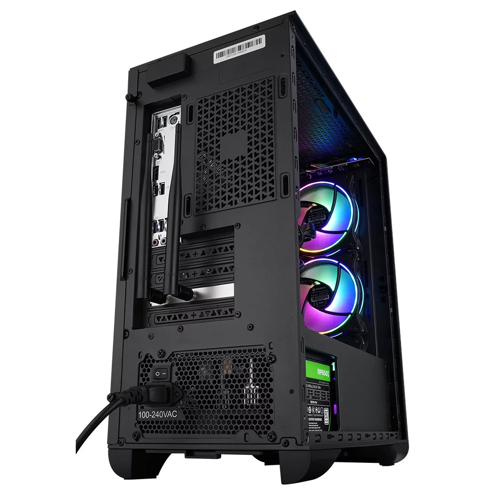 IPASON Gaming Desktop PC, Ryzen 5 5600G, 16GB RAM, 1TB SSD, Win 11 O222