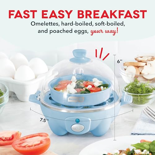 Egg Cooker 6 Capacity Electric Auto Shut Off Black a7