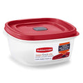 Rubbermaid Easy Find Lids 5-Cup Food Storage and Organization Container, Racer Red (Pack of 2)