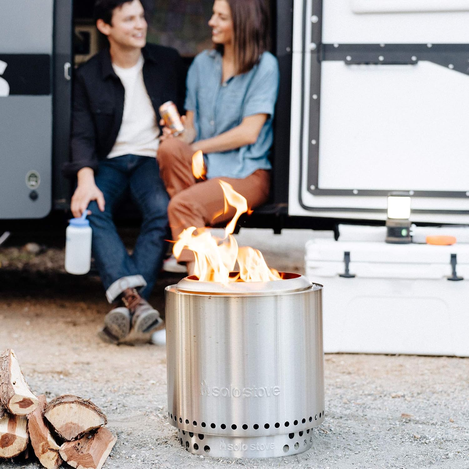 Solo Stove Ranger with Stand Portable Outdoor Fire Pit Stainless Steel Wood Burning M53333