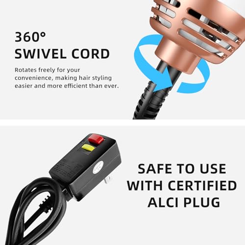 4 in 1 Hot Air Brush Dryer and Styler for All Hair Types Black H16483
