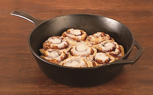 Lodge 5 Quart Pre-Seasoned Cast Iron Deep Skillet with Handles E5288