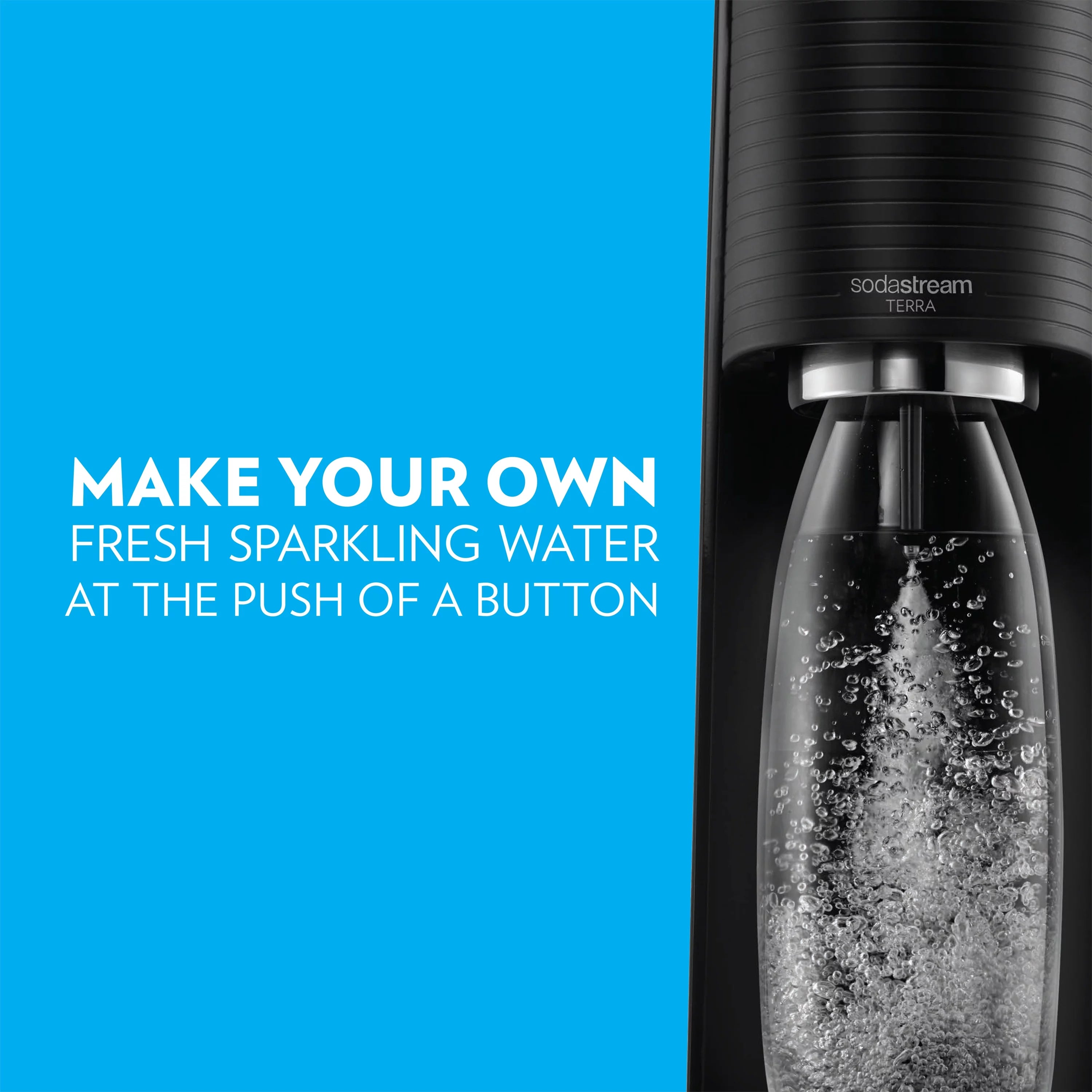 Sparkling Water Maker Bundle with CO2 and 2 Bottles a7k