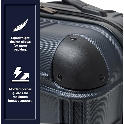 Ben Sherman Nottingham 28-Inch Hardside Spinner Luggage, Charcoal V39050