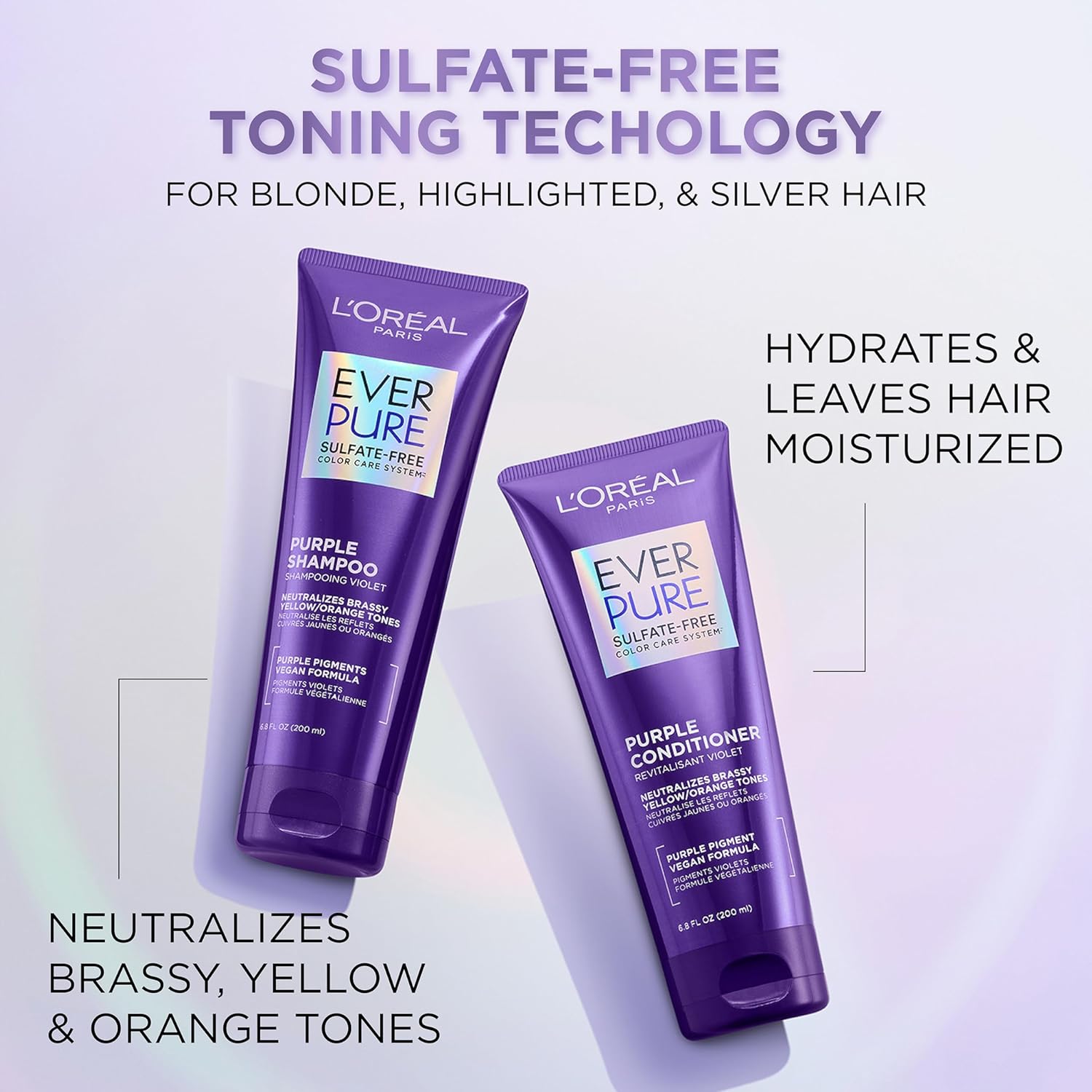 Purple Shampoo and Conditioner Set for Blonde Hair a7