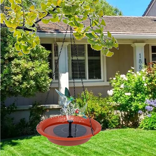 Bird Bath for Outdoors Heavy Duty Hanging 16 Inch Green a7