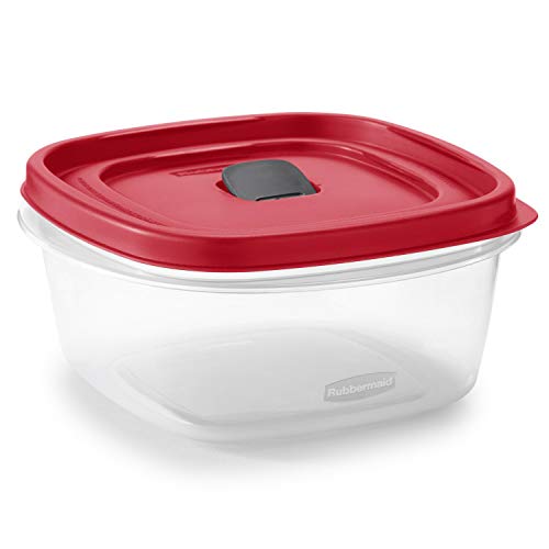 Rubbermaid Easy Find Lids 5-Cup Food Storage Container, Racer Red, 2-Pack Q92043