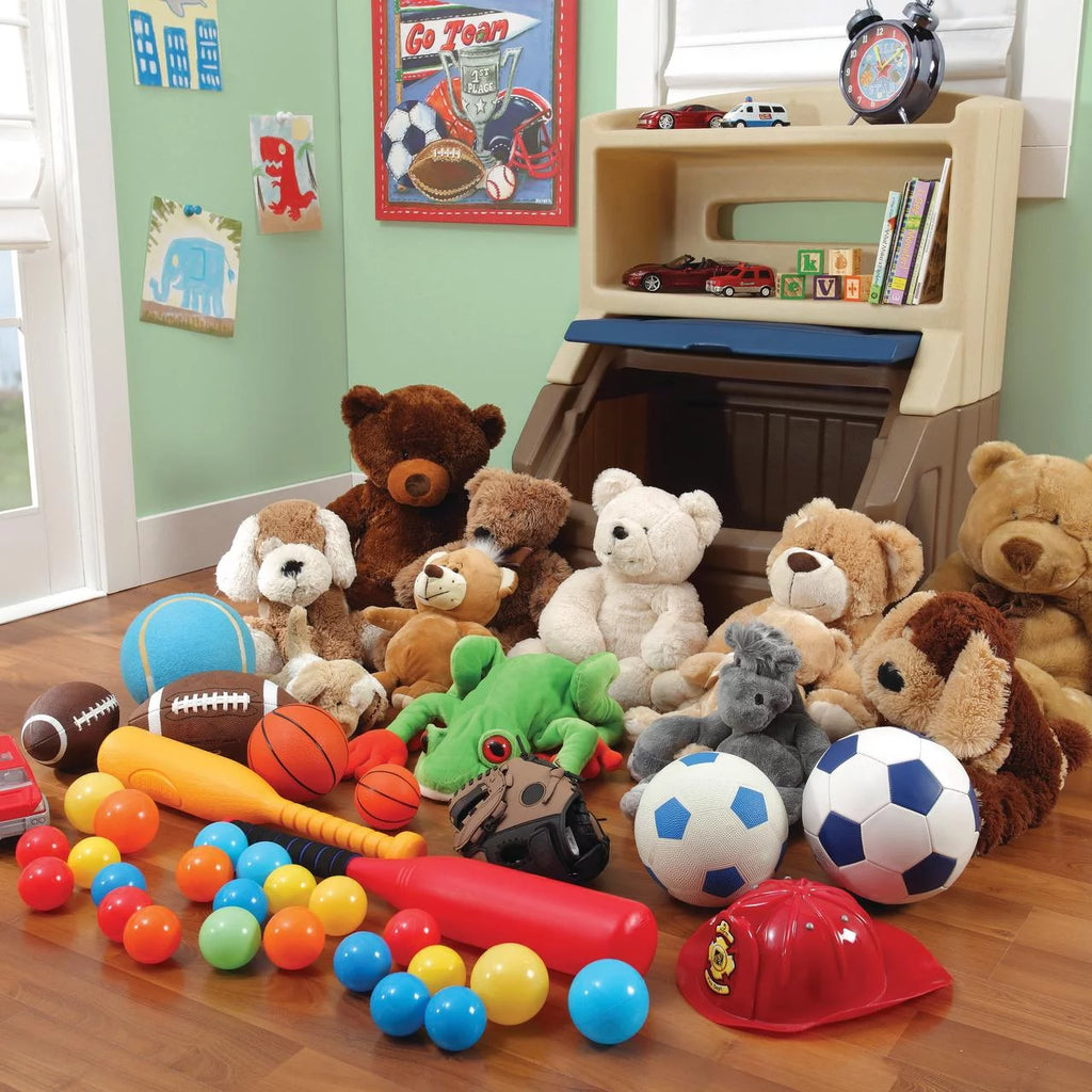 Step2 Lift & Hide Toddler Bookcase and Toy Storage, 38" Tall B28707