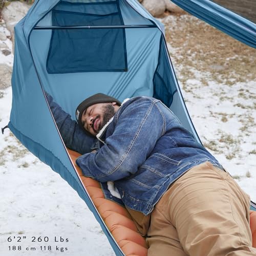 Haven Tents Lay Flat Hammock Tent with Mosquito Net, Insulated Pad and Rainfly M380