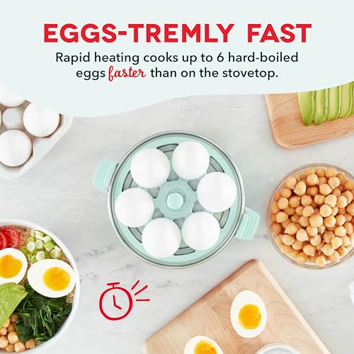 Egg Cooker 6 Capacity Electric Auto Shut Off Black a7