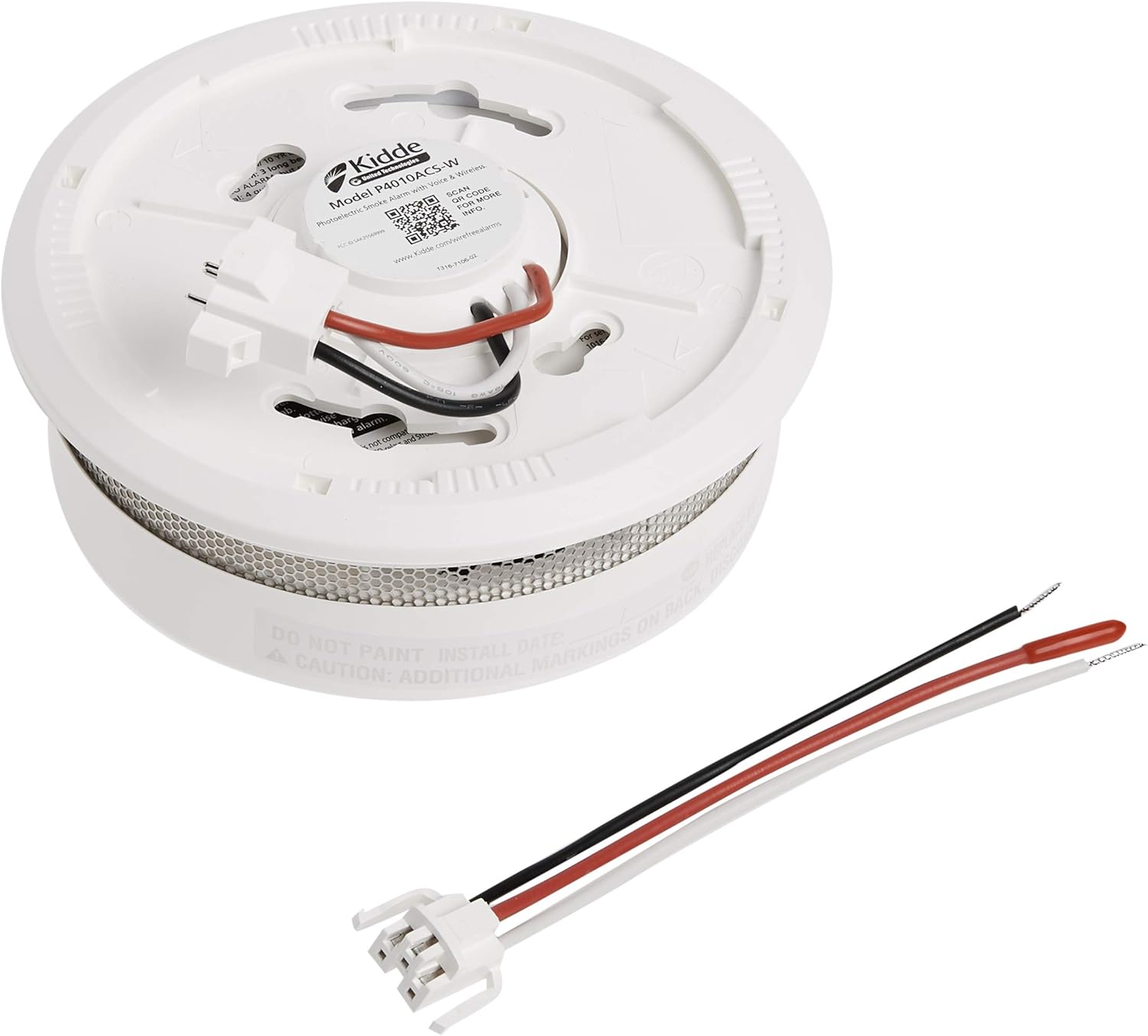 Kidde Wireless Smoke Detector, 10-Year Battery, Voice Alerts F710