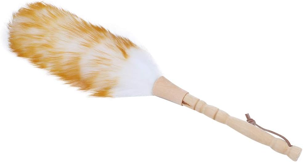 Soft Wool Duster with Wooden Handle for Household Cleaning W9302