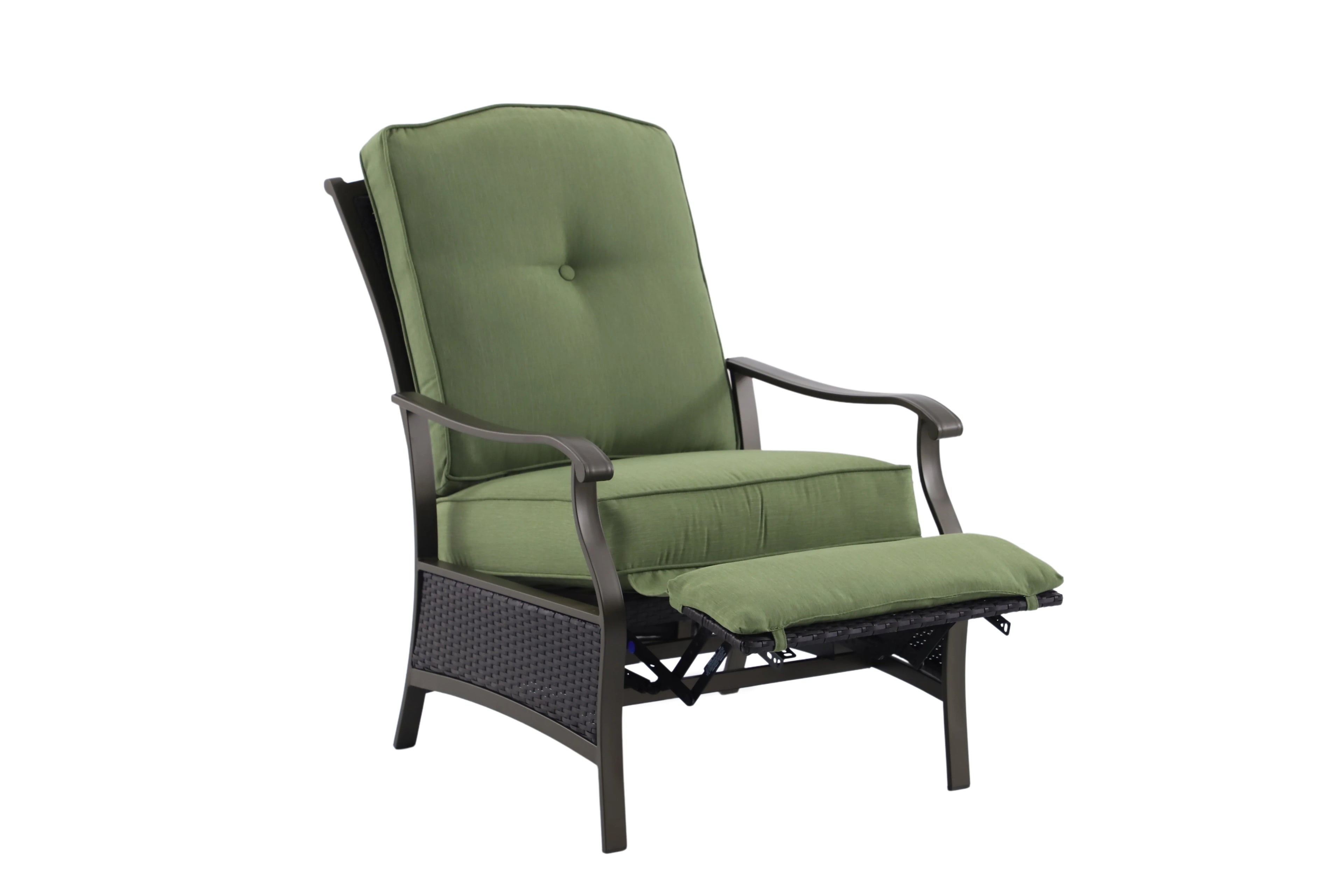 Better Homes & Gardens Steel Providence Outdoor Recliner, Green H3342