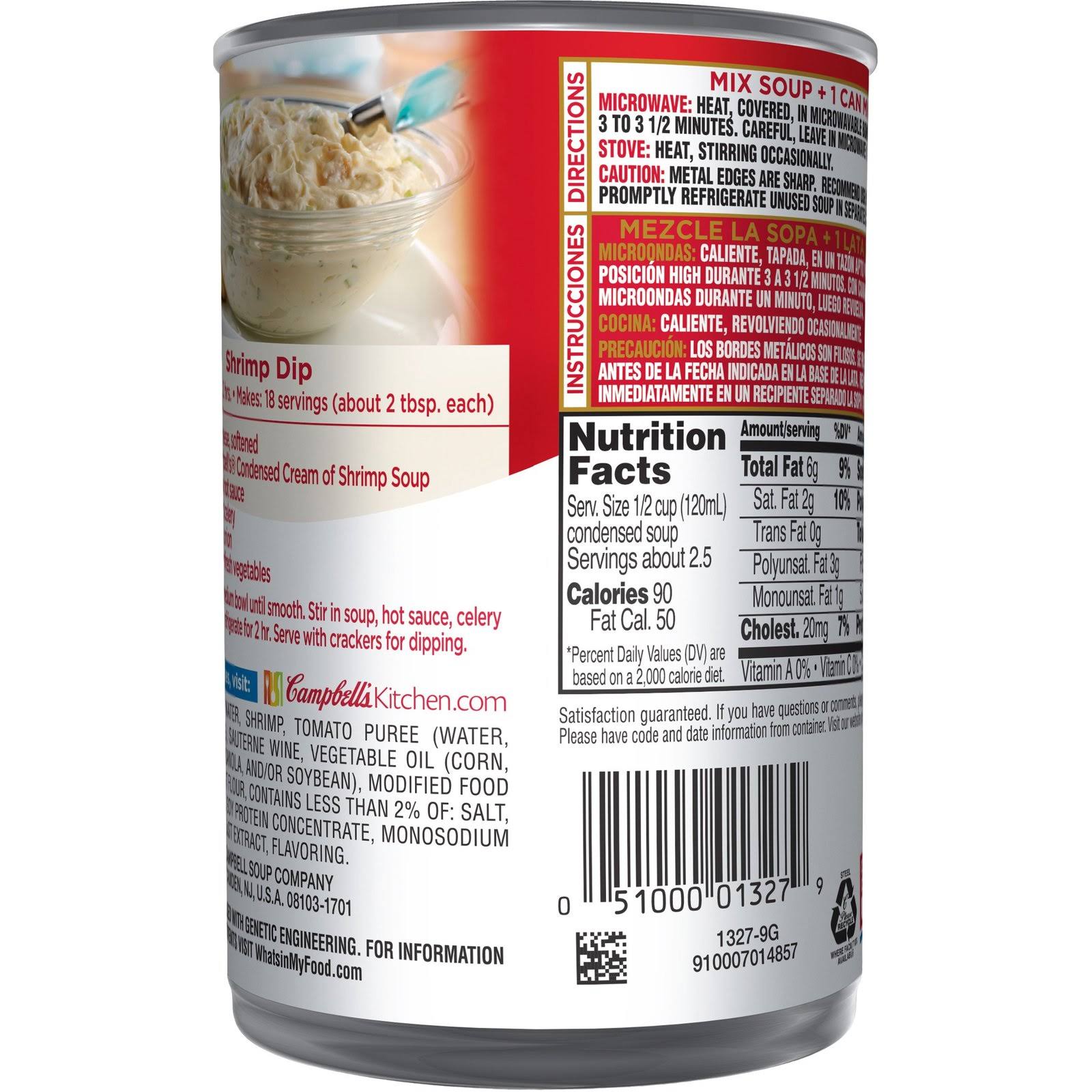 Cream of Shrimp Soup 10.5 oz Can Pack of 12 a7