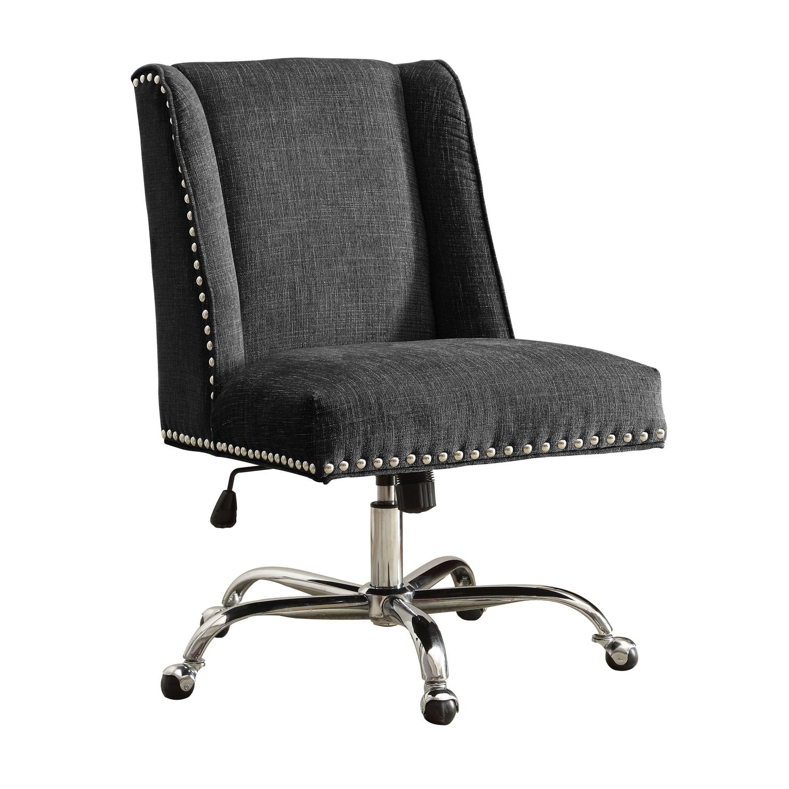 Linon Draper Executive Office Chair Chrome C356912