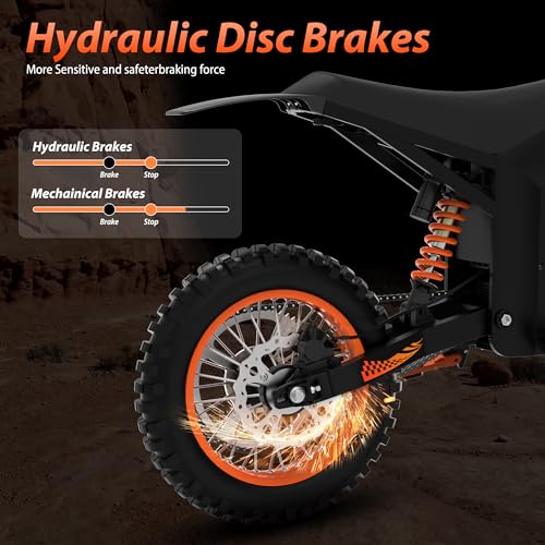 Electric Dirt Bike for Teens Adults 48V Fat Tire Off-Road Ebike k7