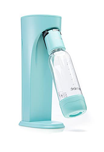 Drinkmate OmniFizz Sparkling Water and Soda Maker Bundle with 2 CO2 Cylinders, Arctic Blue I701971