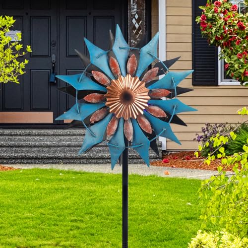 Metal Wind Spinner for Yard Garden Decor k7m