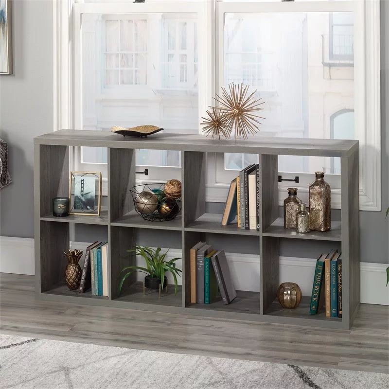 Sauder 8-Cube Organizer Storage Bookshelf, Mystic Oak Q9385