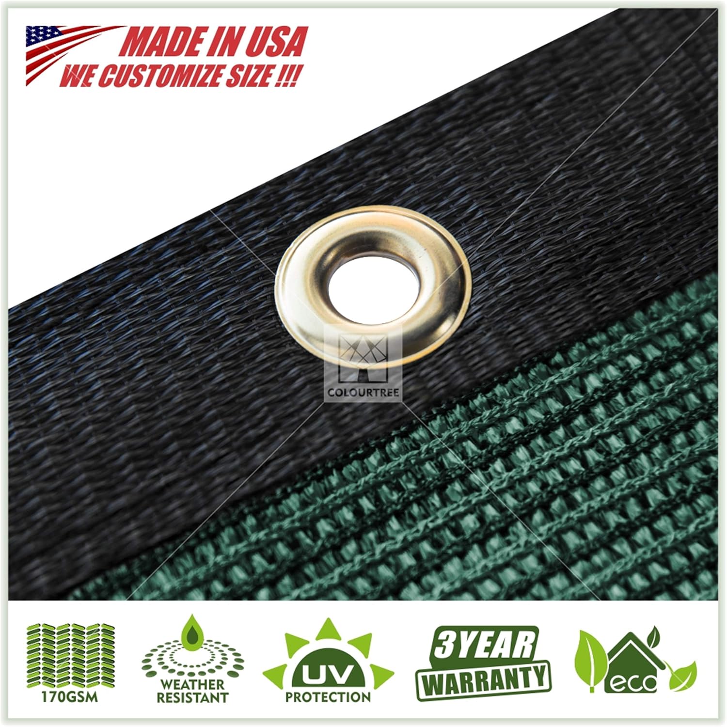 Green Fence Privacy Screen 8x50 ft Heavy Duty Shade Tarp a7