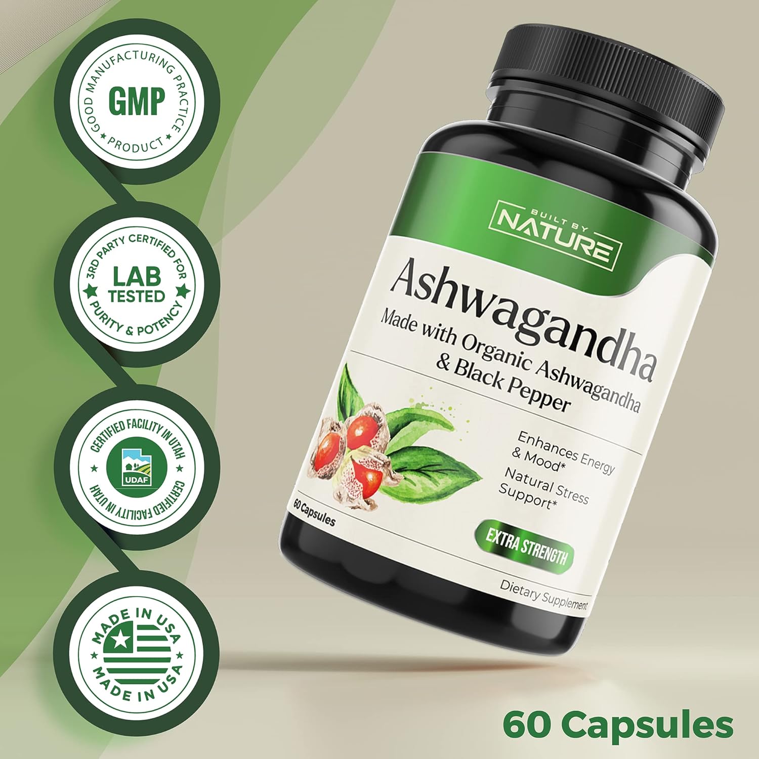 Ashwagandha with Black Pepper Capsules for Stress & Focus Support a7