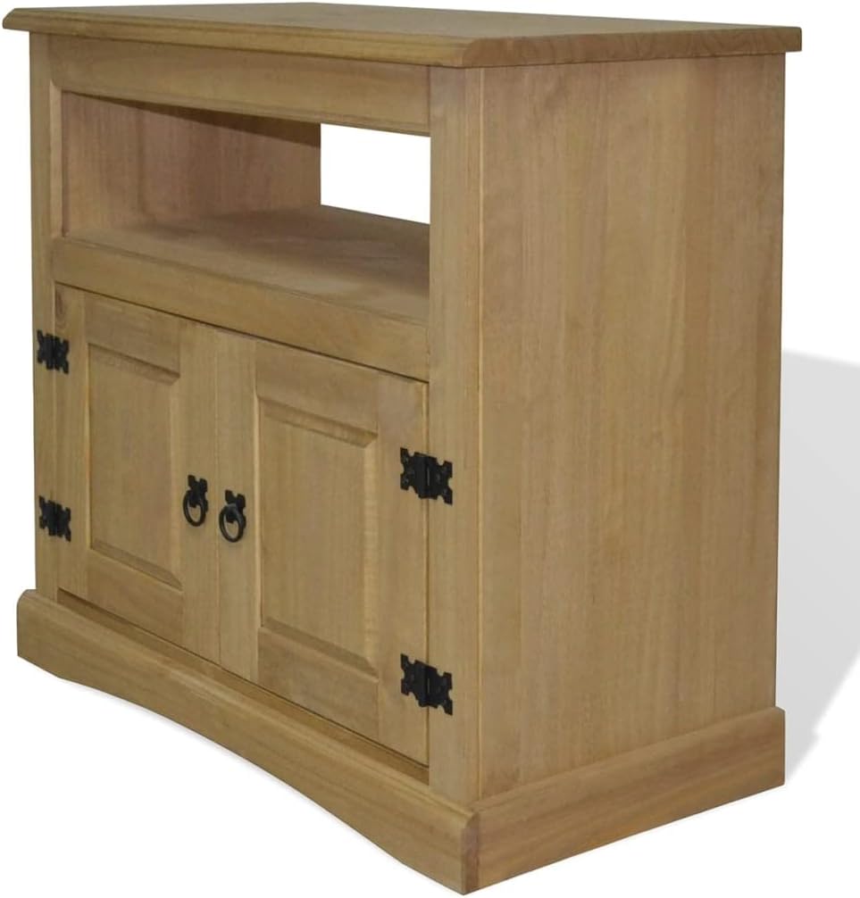 Rustic TV Cabinet, Flat-Screen TV Cabinet,Media Console,with Storage Space,for Living Room,Bedroom,Office,Entertainment Center,TV Cabinet Mexican Pine Corona Range 31.5"x16.9"x30.7"