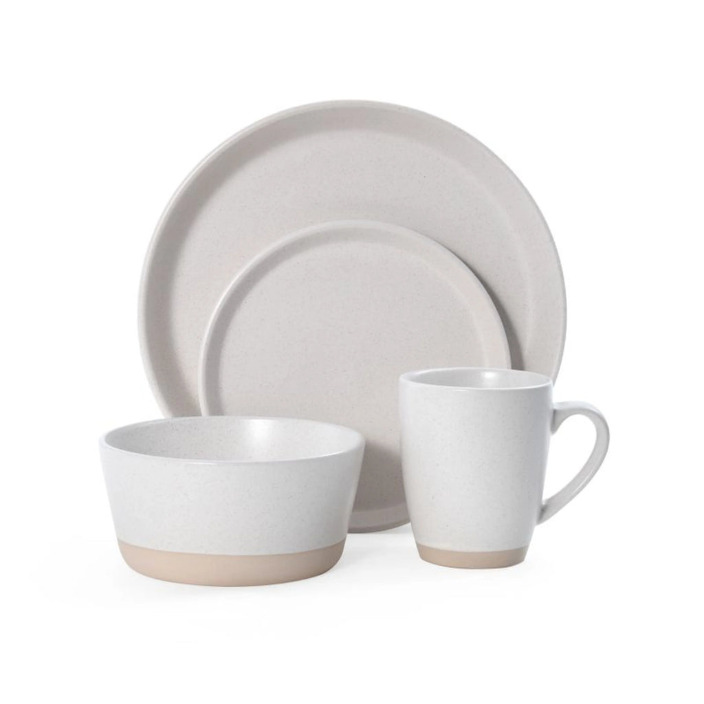 Pfaltzgraff Hudson Cream Stoneware 16-Piece Dinnerware Set W4766