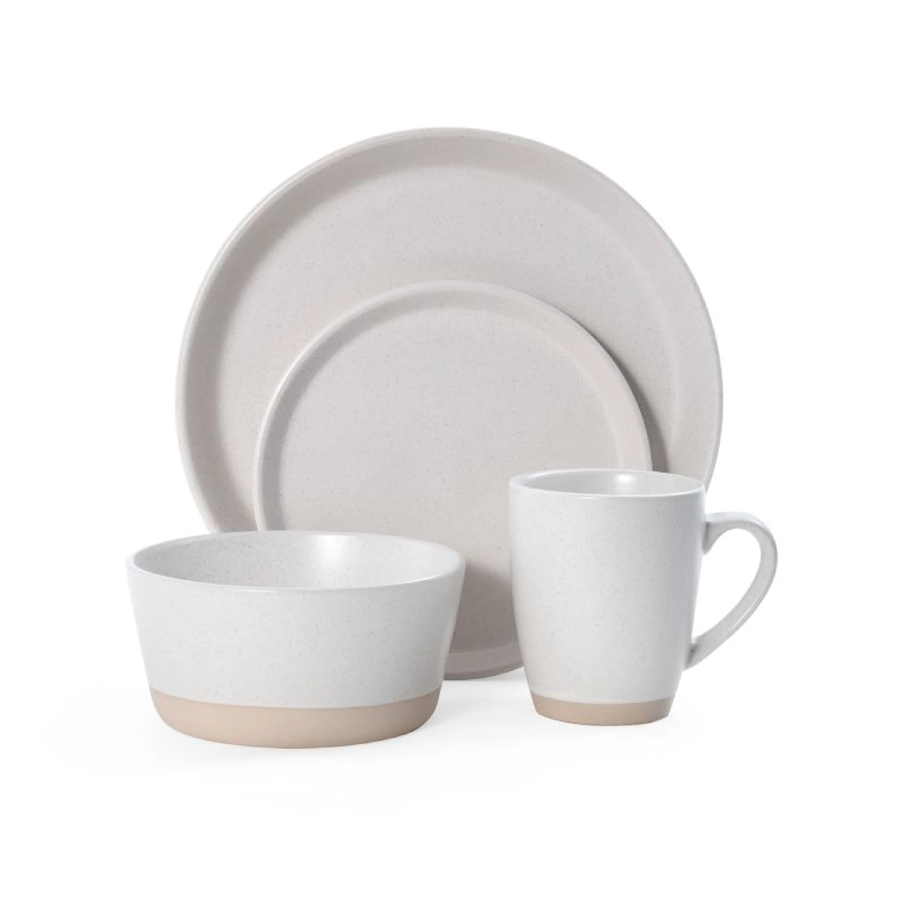 Pfaltzgraff Hudson Cream Stoneware 16-Piece Dinnerware Set W4766