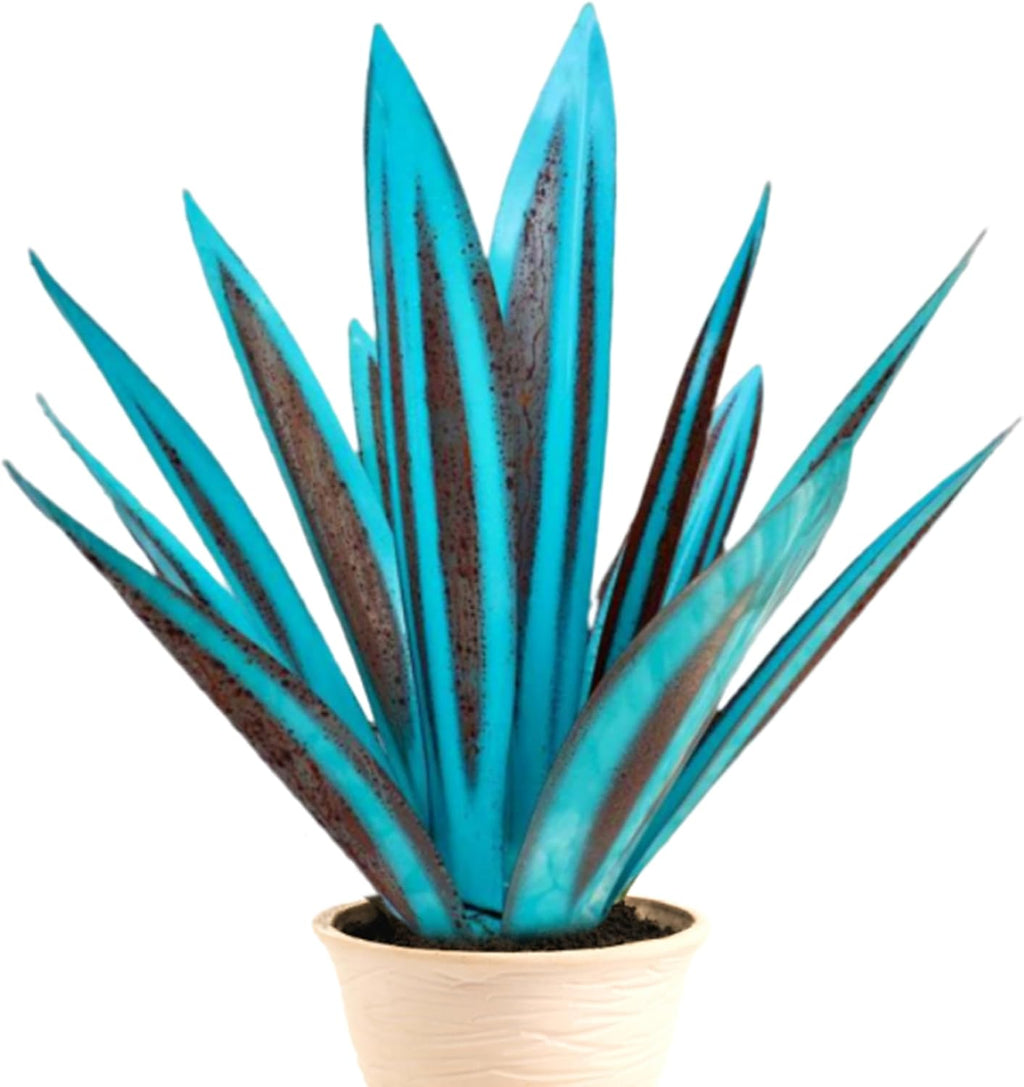 Metal Agave Plant Garden Sculpture Decor 10.6in q7