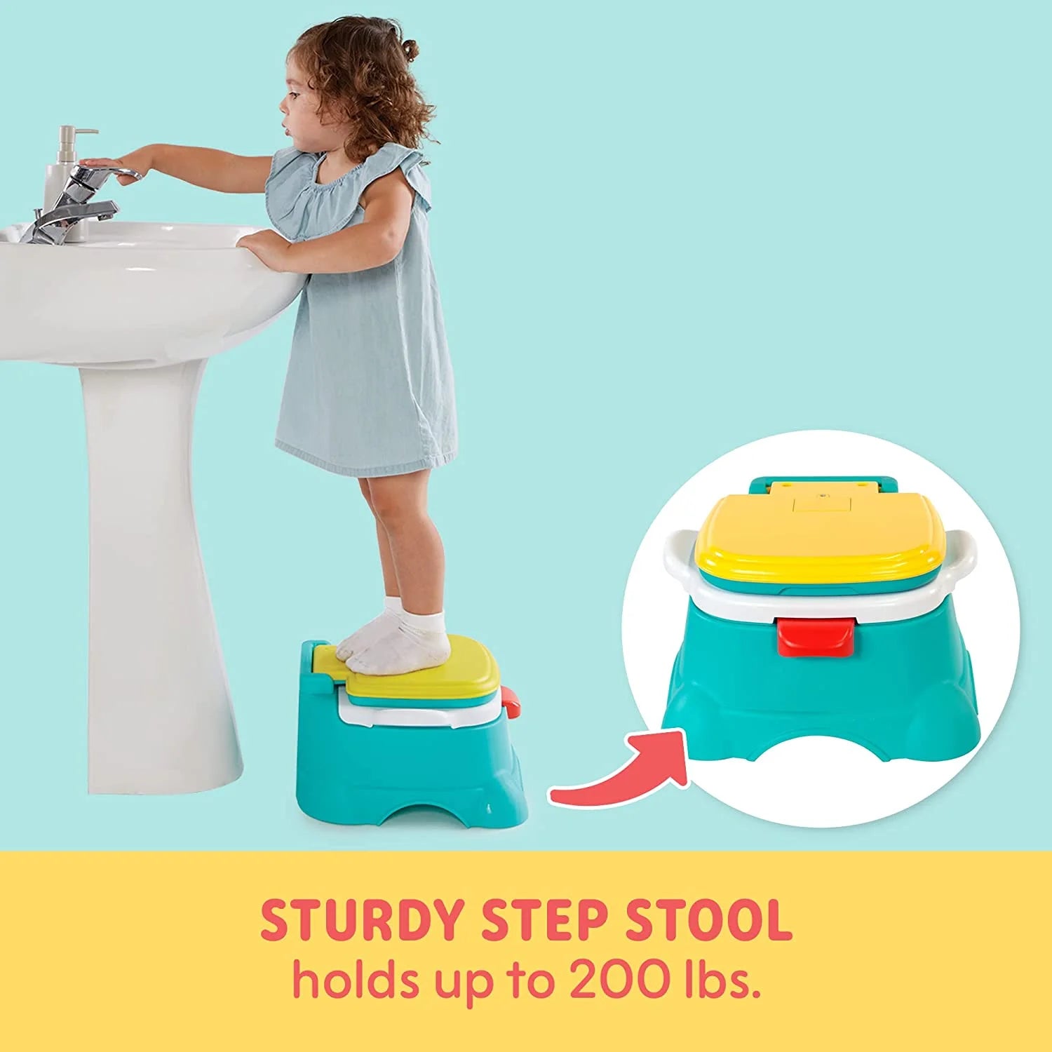 Sesame Street Elmo 3-in-1 Potty Chair, Toilet Trainer, and Step Stool - Blue A51442