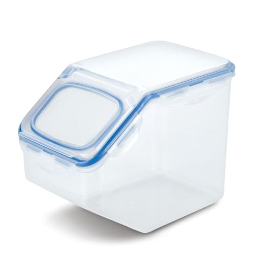 LOCK & LOCK Easy Essentials Food Lids (Flip-Top) / Pantry Storage, BPA Free, Top-50.7 Cup-for Rice, Clear