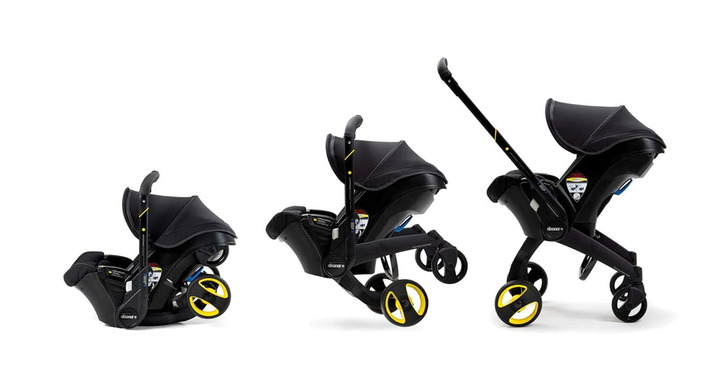 Doona Car Seat & Stroller, Safe and Supportive Travel System - Midnight Edition