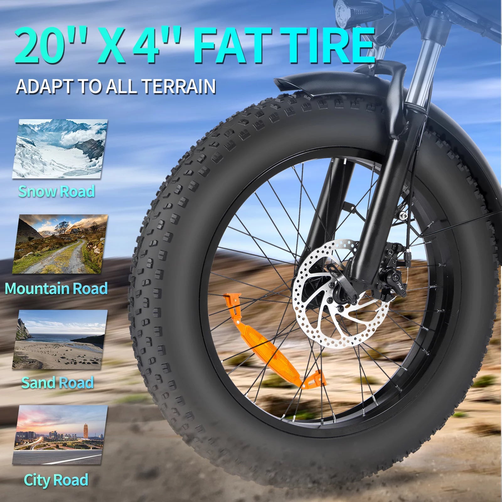 Folding Electric Bike for Adults 750W 48V 20 Inch Fat Tire a7