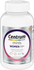 Centrum Minis Silver Women's Multivitamin for Women 50 Plus, Multimineral Supplement with Vitamin D3, B Vitamins, Non-GMO Ingredients, Supports Memory and Cognition in Older Adults - 280 Ct