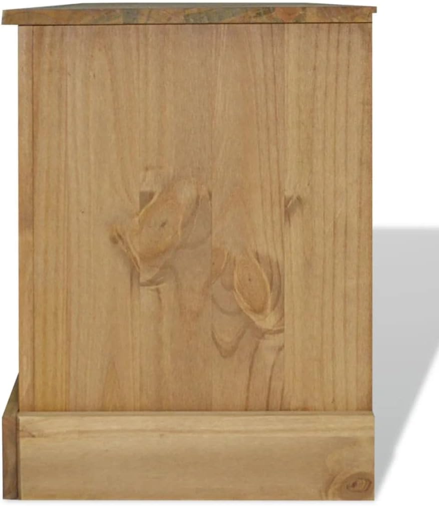 Corner TV Stand with Storage, Mexican Pine Corona Range P37710