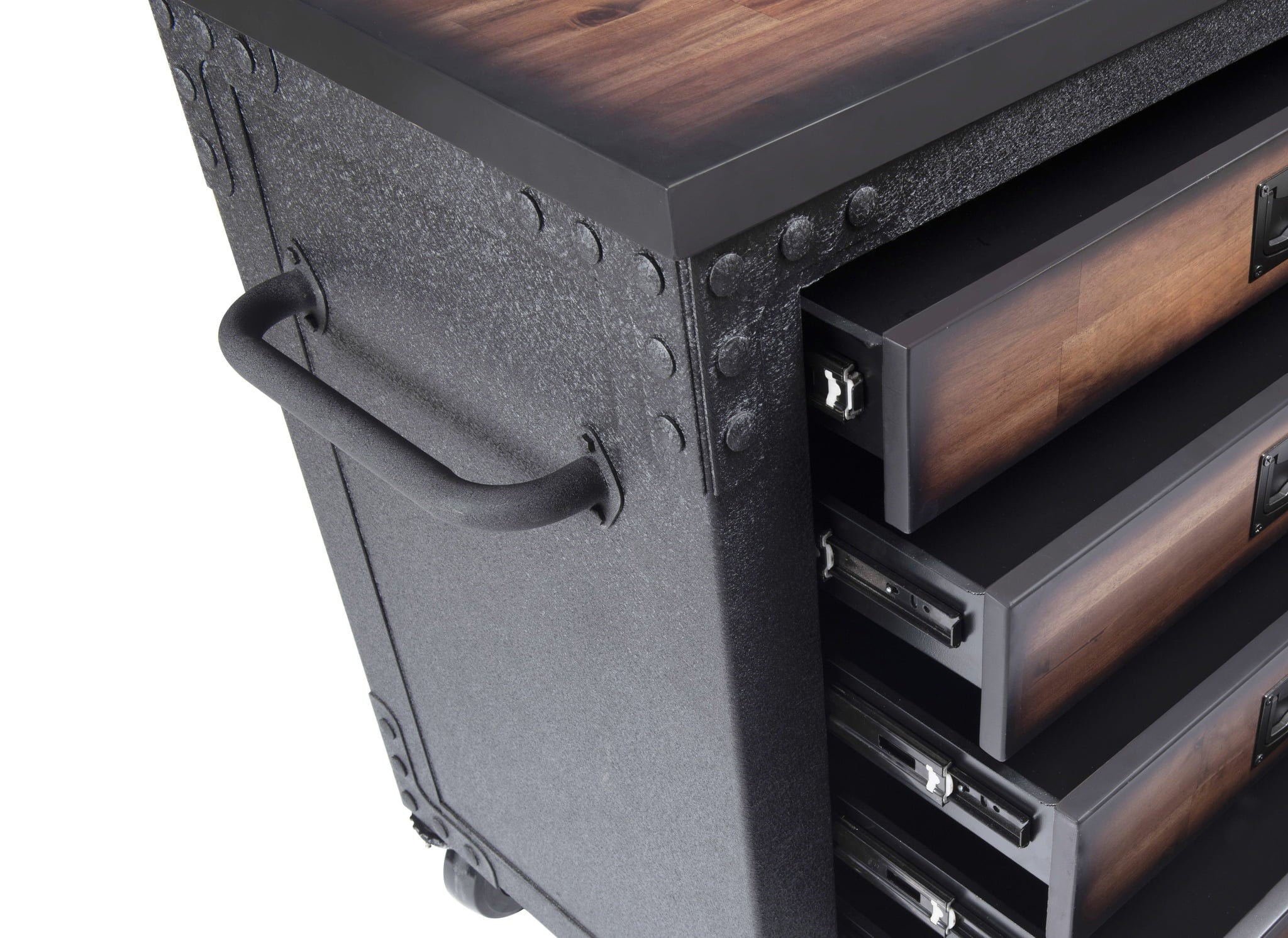DuraMax 48 in. 5-Drawer Rolling Tool Chest with Wood Top C628334