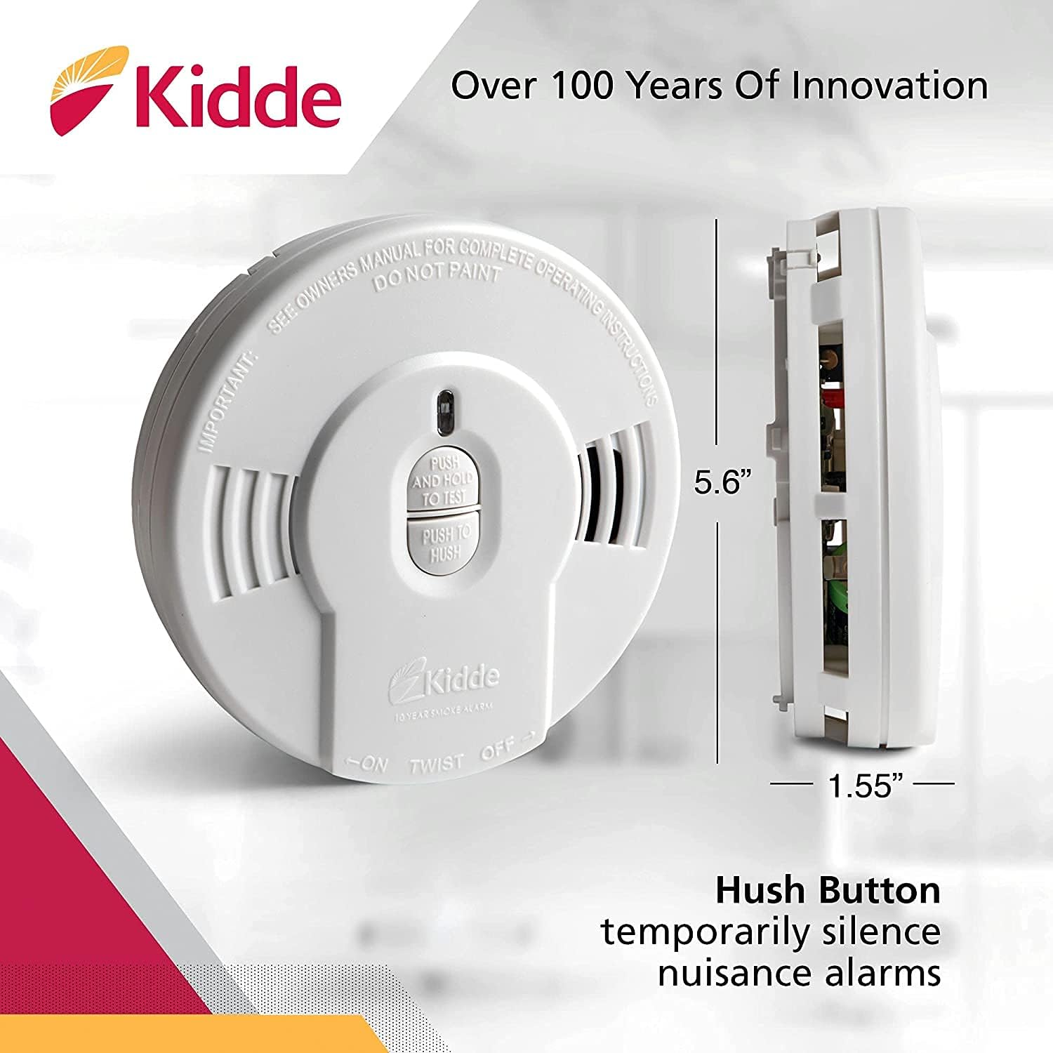 Kidde Smoke & Carbon Monoxide Detector, 10-Year Battery E950