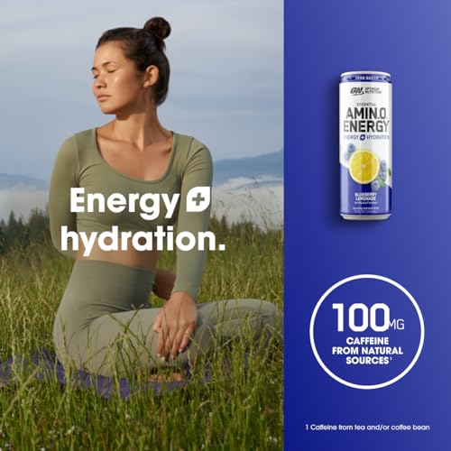 Sparkling Hydration Drink with Electrolytes & Caffeine, Sugar Free, Strawberry, 12 Pack a7