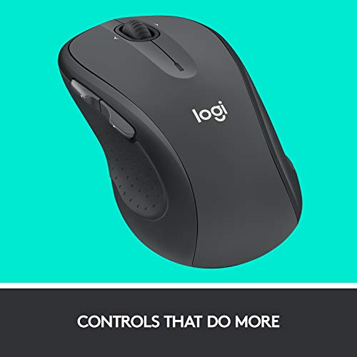 Wireless Mouse for Laptop and PC with Programmable Buttons Graphite k7