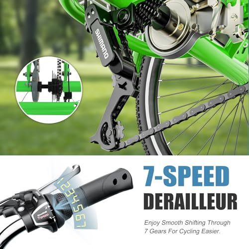 Adult Tricycle 3 Wheel Bike 7 Speed with Shopping Basket a7