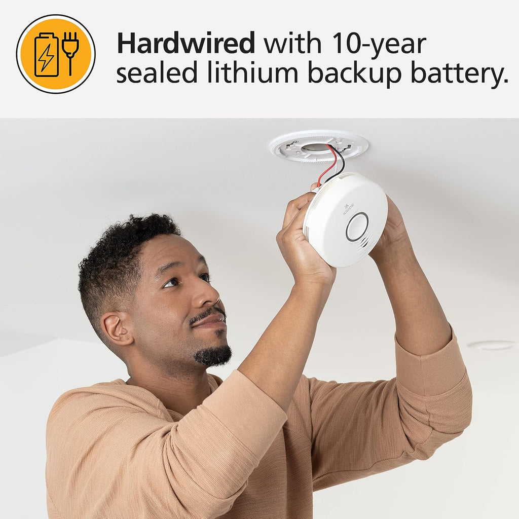 Kidde Smart Smoke Detector & Indoor Air Quality Monitor, WiFi, Hardwired W620