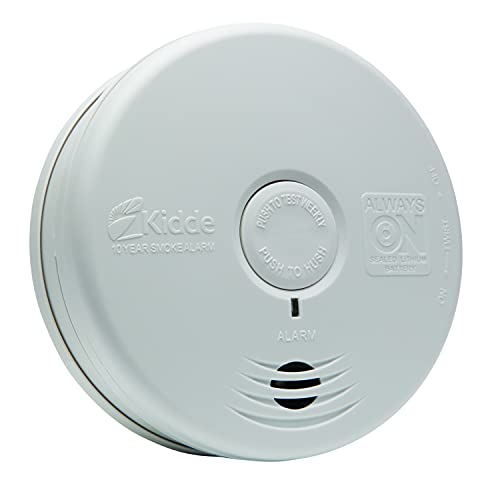 Kidde Smoke Detector, 10-Year Battery, Photoelectric Sensor S656487