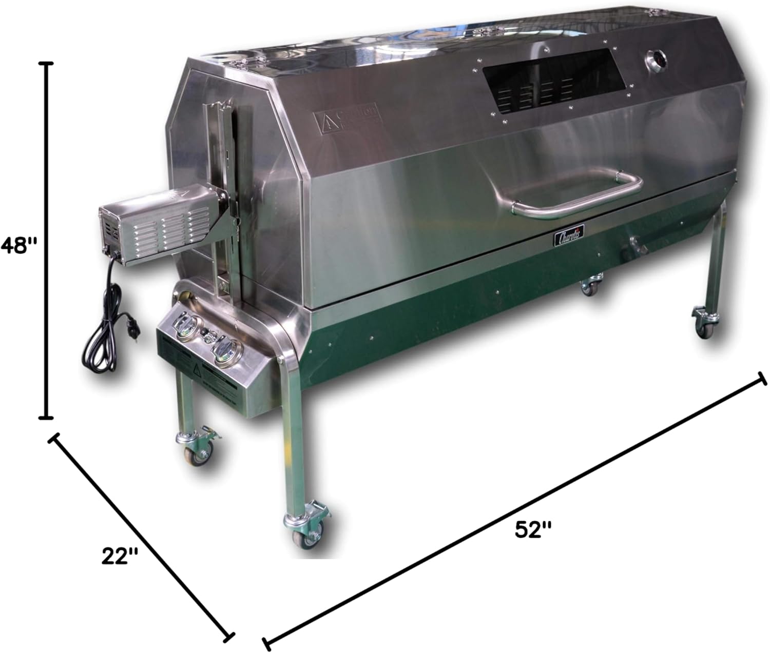 52" Charotis Propane/Charcoal BBQ Rotisserie for Whole Pig, Lamb, Goat - SSGC1 S210264